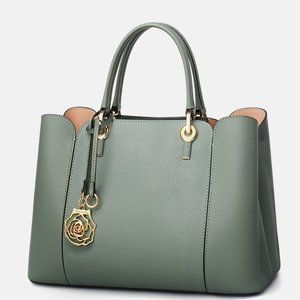 Noble fashion real cowhide trend one-shoulder messenger handbag